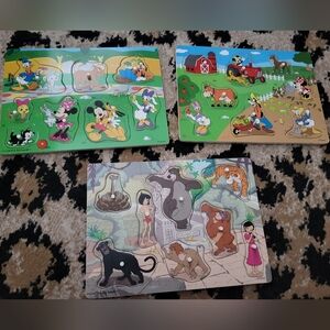 Melissa & Doug Disney Toddler Puzzle Lot
